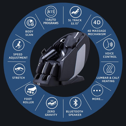 Advanced 4D Zero-Gravity Massage Recliner
